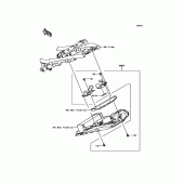 Схема узла: Аксессуары(U-Lock Bracket) для Kawasaki ER650 Z650 ABS
