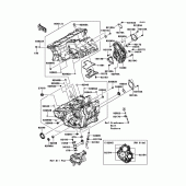 Схема узла: Картер двигателя для Kawasaki ZX1000 Ninja ZX-10R