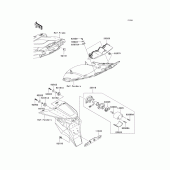 Схема узла: Taillight(s) для Kawasaki ZX600 Ninja ZX-6RR