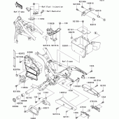 Схема вузла: Кріплення двигуна для Kawasaki VN1500 VN1500 Mean Streak