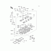 Схема вузла: Головка циліндра для Kawasaki ZG1200 Voyager XII