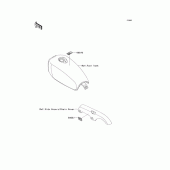 Схема вузла: Інформаційні наклейки для Kawasaki BJ250 250TR