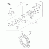 Схема вузла: Заднє гальмо для Kawasaki KLX140 KLX140