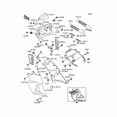 Схема вузла: Обтічник (KLE400-A4) для Kawasaki KLE400