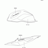 Схема вузла: Decals(silver) для Kawasaki ZR750 Z750