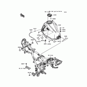 Схема вузла: Паливний бак для Kawasaki KLE250 Versys-X 250 ABS