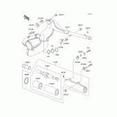 Схема вузла: Вихлопна система для Kawasaki KX500