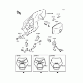 Схема узла: Фара для Kawasaki KLX250 KLX250SR
