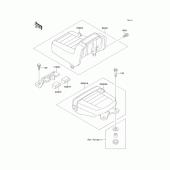 Схема узла: Сиденье для Kawasaki EL250 Eliminator 250SE