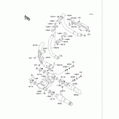 Схема вузла: Вихлопна система для Kawasaki VN750 Vulcan 750