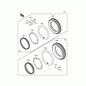 Схема вузла: Шина для Kawasaki KLX125 D-Tracker