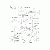 Схема узла: Canister для Kawasaki ZX750 Ninja ZX-7