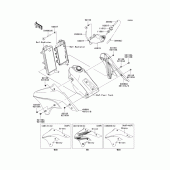 Схема узла: Engine shrouds для Kawasaki KLX450 KLX450R