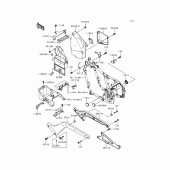 Схема вузла: Батарейний відсік для Kawasaki VN800 Vulcan 800