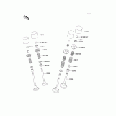 Схема узла: Клапан(ы) для Kawasaki ZX600 Ninja ZX-6R