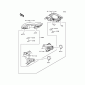 Схема вузла: Аксесуари (Bag Fitting Kit) для Kawasaki KLE650 Versys 650