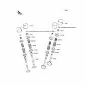 Схема узла: Клапан (s) для Kawasaki ZX750 Ninja ZX-7RR