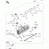 Схема узла: Throttle для Kawasaki ZR1000 Z1000