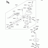 Схема вузла: Clutch master cylinder для Kawasaki VN1500 VN1500 Drifter