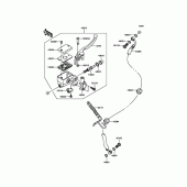 Схема вузла: Передній гальмівний циліндр для Kawasaki VN900 Vulcan 900 Classic