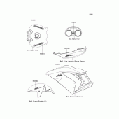 Схема вузла: Decals(orange)(green) для Kawasaki ZX1400 Ninja ZX-14R