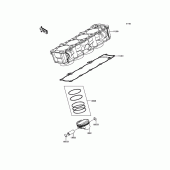 Схема вузла: Циліндр & Поршень для Kawasaki ZR1000 Z1000 ABS