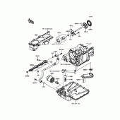 Схема узла: Масляный насос для Kawasaki ZX1400 ZZR1400 ABS