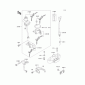 Схема вузла: Замок запалювання для Kawasaki EJ650 W650