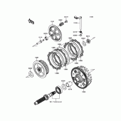 Схема вузла: Зчеплення для Kawasaki ER650 ER-6N ABS