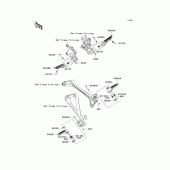 Схема узла: Подножки для Kawasaki ZX1000 Ninja ZX-10R