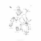 Схема вузла: Brake Piping для Kawasaki BR250 Z250SL ABS