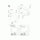 Схема вузла: Side covers для Kawasaki VN1500 Vulcan 1500 Drifter