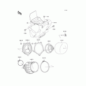 Схема вузла: Повітряний фільтр Kawasaki KX85 KX85
