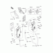 Схема узла: Радиатор для Kawasaki KX250/ KX252 KX250