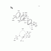 Схема вузла: Фара для Kawasaki EN500 Vulcan 500 LTD