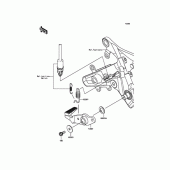 Схема вузла: Педаль гальма для Kawasaki EX400 Ninja 400R