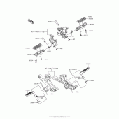 Схема вузла: Підніжки для Kawasaki ZX1400 Ninja ZX-14R ABS