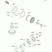 Схема вузла: Масляний насос для Kawasaki EJ800 W800