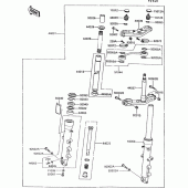 Схема вузла: Передня вилка(zg1000-a7) для Kawasaki ZG1000 1000GTR