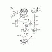 Схема узла: Комплектующие карбюратора для Kawasaki ZR400 Zephyr
