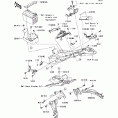 Схема вузла: Frame fittings(rear) для Kawasaki ZX600 Ninja ZX-6R