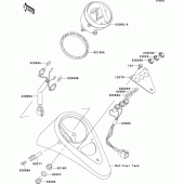 Схема вузла: Meter(s)(vn800-a3/a3a/a4) для Kawasaki VN800 Vulcan 800