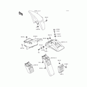 Схема вузла: Fenders(1/2) для Kawasaki KLE500