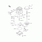Схема вузла: Карбюратор parts(1/2) для Kawasaki EX500 GPZ500