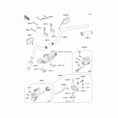 Схема вузла: Кермо (A6F/A7F/A7FA) для Kawasaki EJ400 W400