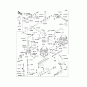 Схема вузла: Карбюратор (‾EJ400A-006837) для Kawasaki EJ400 W400