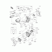 Схема вузла: Повітряний фільтр Kawasaki VN1700 Vulcan 1700 Voyager ABS