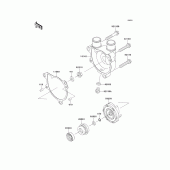 Схема вузла: Водяний насос Kawasaki KL650 KLR650