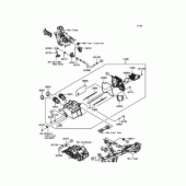 Схема вузла: Повітряний фільтр Kawasaki ER250 Z250 ABS