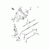 Схема вузла: Троси для Kawasaki VN900 Vulcan 900 Classic LT